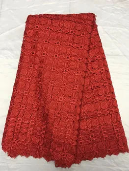 

(5yards/lot) Red Color cotton lace fabric,high quality African lace fabric,pretty Swiss lace for women wedding party dress!LY113