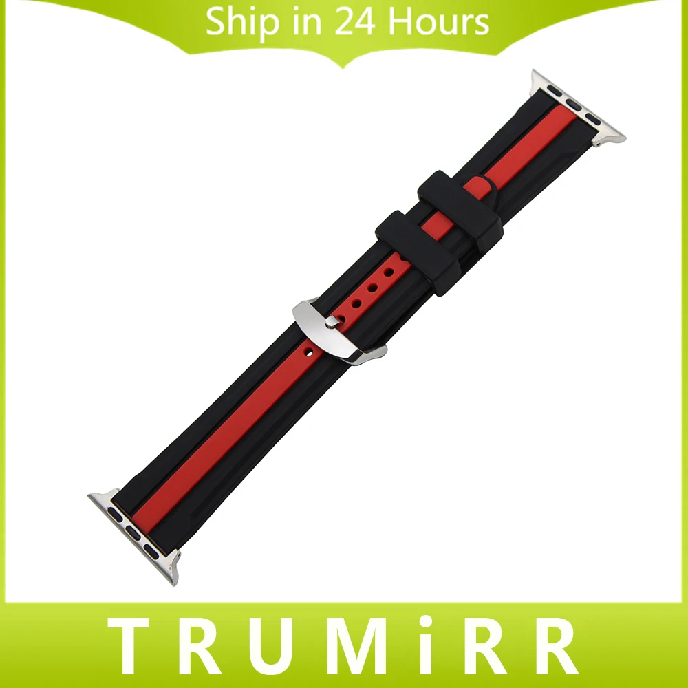 20mm 22mm Silicone Rubber Watchband for 38mm 42mm iWatch Apple Watch Series 1 2 Sport Edition Band Wrist Strap Bracelet +Adapter apple-bands-series- : image 20mm 22mm Silicone Rubber Watchband for 38mm 42mm iWatch Apple Watch Series 1 2 Sport Edition Band Wrist Strap Bracelet +Adapter apple-bands-series-