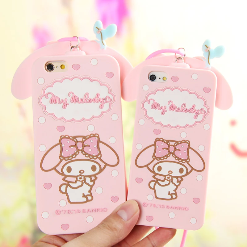 

3D Hello Kitty Case For iPhone 4 4S iPhone 5 5S 5C SE 6 6S 7 8 6s Plus iPhone X Silicone Phone Cover