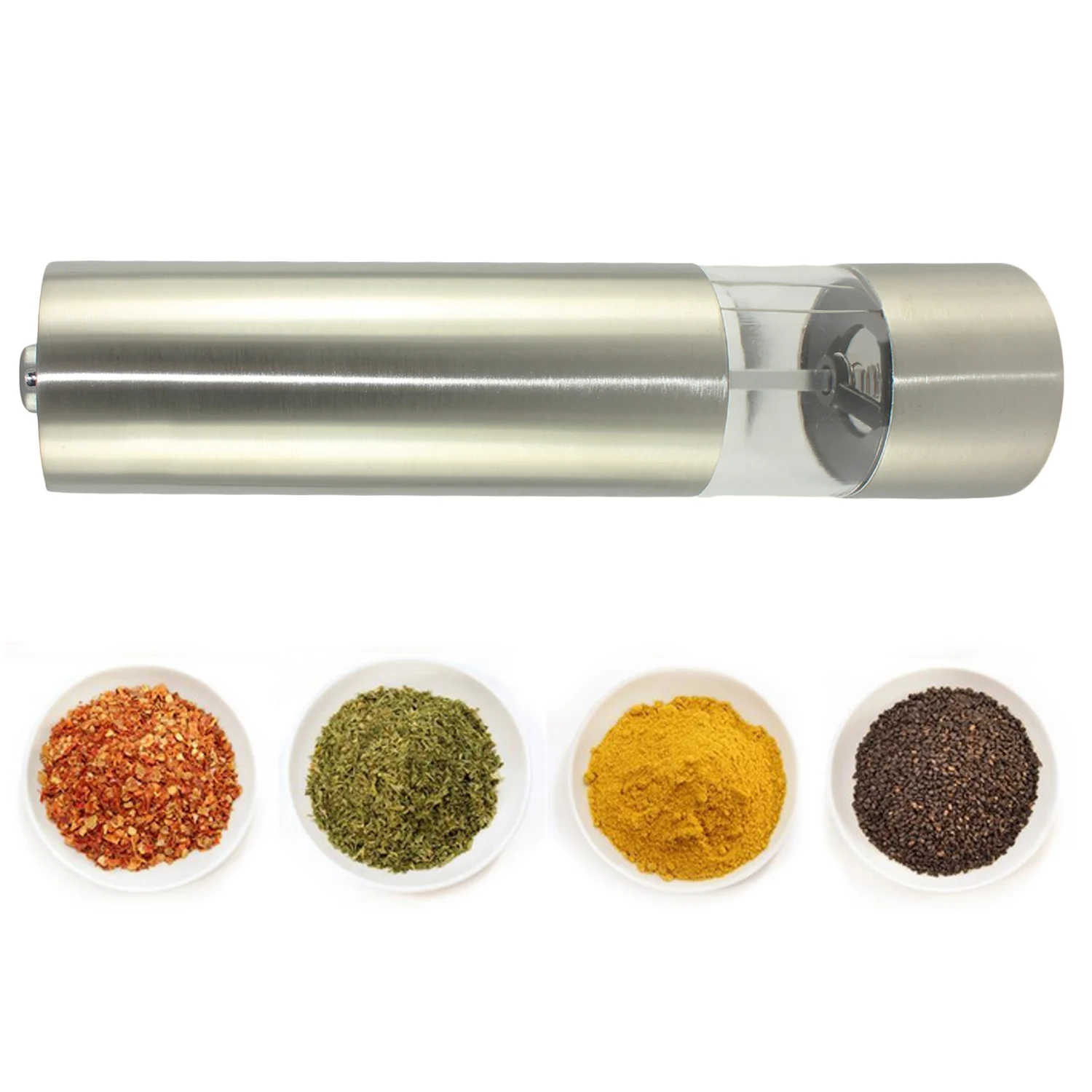 Behogar Stainless Steel Electric Pepper Coarse Salt Cumin Sesame Spices