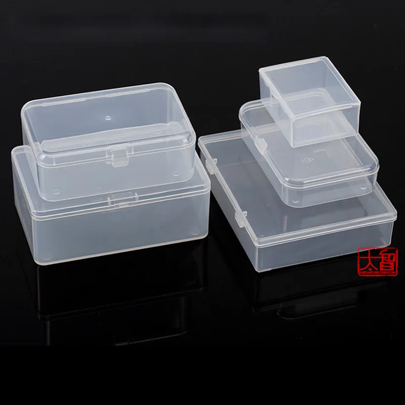 Multi size Plastic Storage Box PP Transparent Small Case Pack boxes DIY
