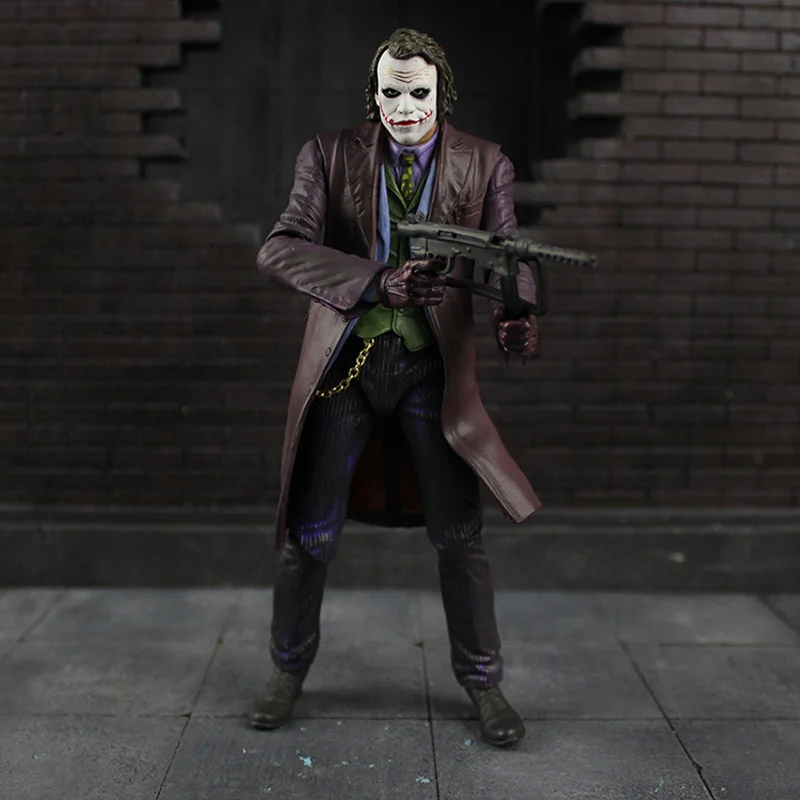Экшн фигурка NECA Темный рыцарь Джокер хит Ледер ПВХ 18 см|model toy|toys forneca batman |
