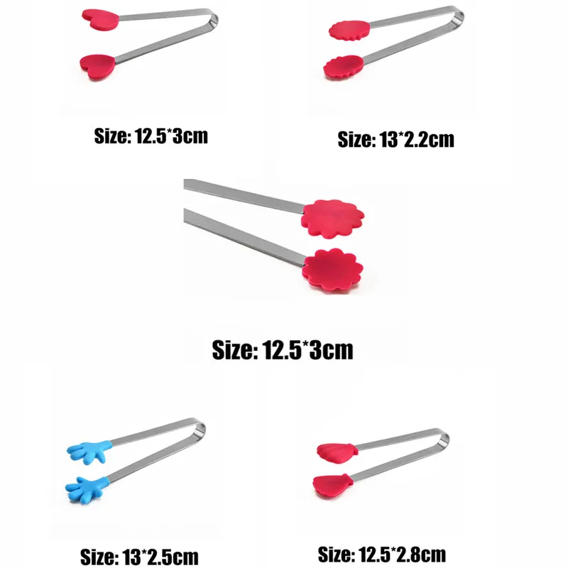Силиконовые кухонные щипцы, креативный кухонный инструмент, нержавеющая сталь, щипцы для еды, кухонная утварь