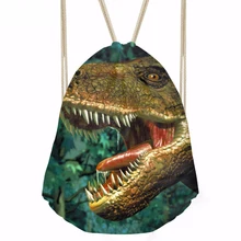 ThiKin Cool Dinasour/сумка на шнурке для мальчиков, повседневная мягкая сумка для ноутбука, мужская спортивная сумка