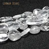 LUOMAN XIARI AAA irregular 9-12mm Clear Crystal Natural Stone Beads For Jewelry Making DIY Bracelet Necklace Strand 15'' ► Photo 1/4