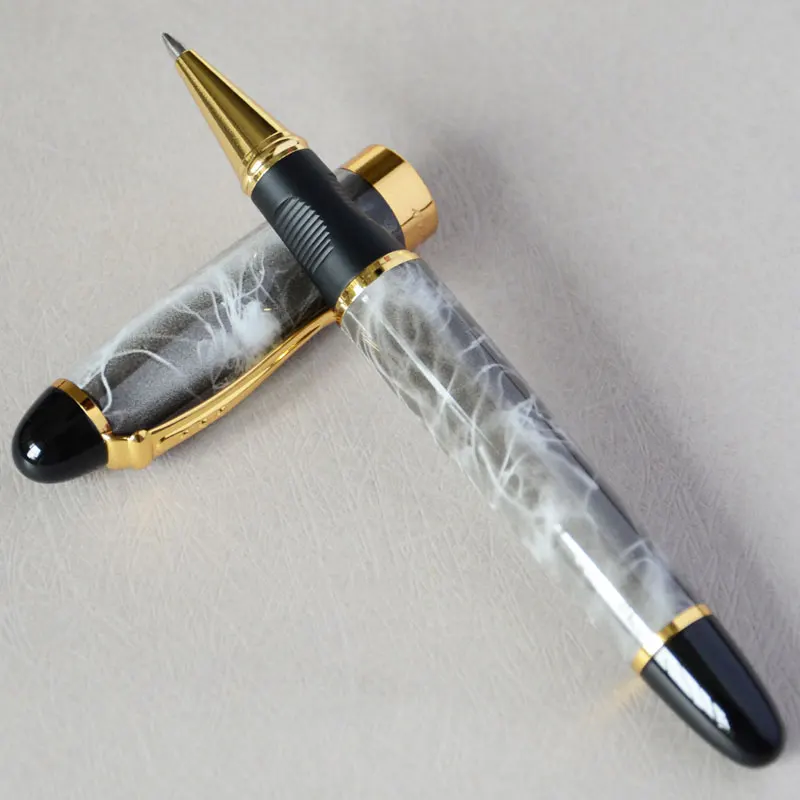 JINHAO X450 серый мрамор и золотой РОЛИК ручка Фиолетовый Синий Розовый Красный коралл белый зеленый черный 21 цветов для выбора JINHAO 450