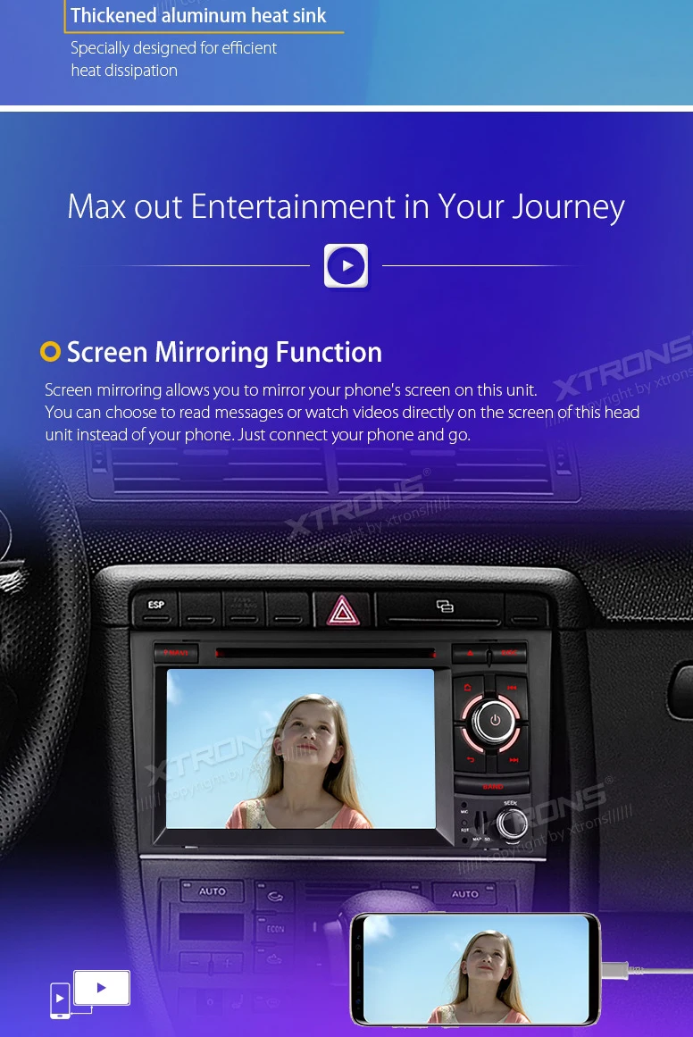 Best 7" Android 8.0 OS Car DVD radio Multimedia GPS for Audi A4 2000-2008&Audi S4 2003-2008 &Audi RS4 2002-2008 with 4GB RAM 32GB ROM 14