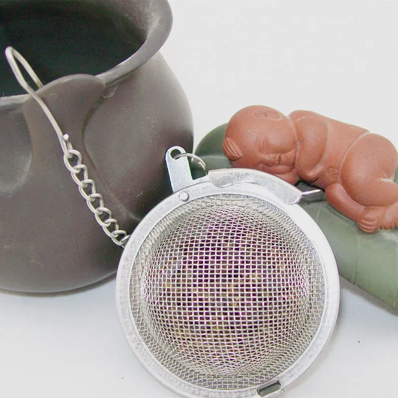 1 Pcs Stainless Steel Tea Filter Spoon Tea Leaves Herb Mesh Ball