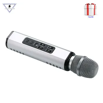 

Multi functional Bluetooth Karaoke Microphone With Double Speakers Wireless Portable Intelligent Mic For Mobile Phone Karaoke