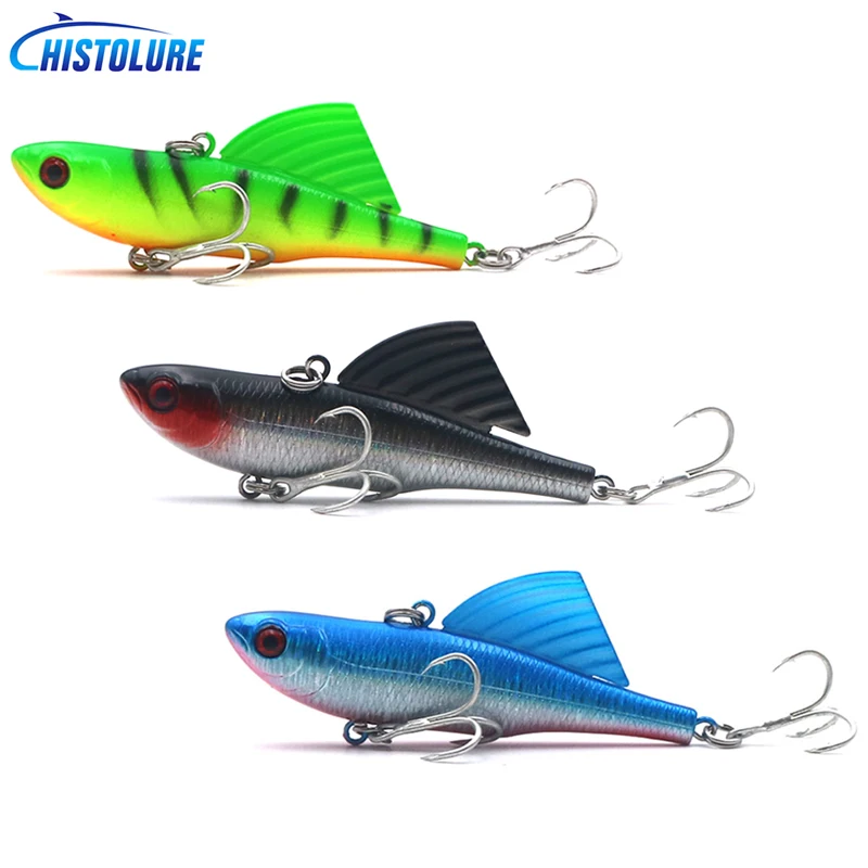 

1pcs Fishing Lure 14g 7cm Sinking Wobbler VIB Hard Artificial Bait Vibration Variable Depth Ice Fishing Tackle