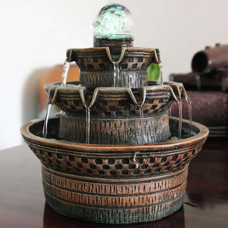 Feng Shui Wheel Fountain European Office Opening Housewarming Gift