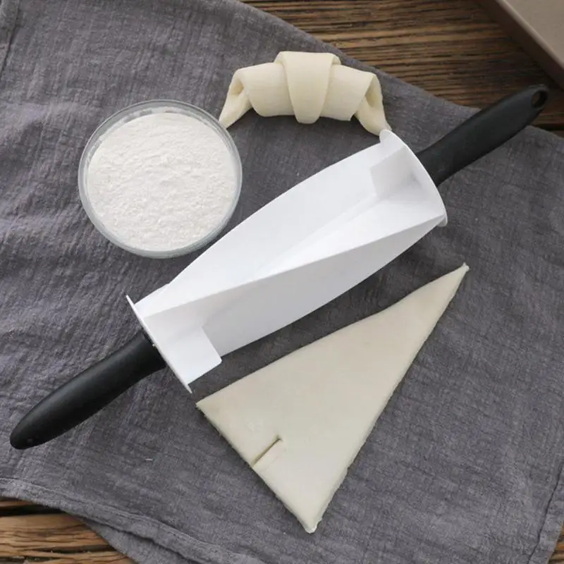 Пластиковый режущий ролик для круассан, хлеб, тесто Кондитерские высечки, колесо нож, кухонный инструмент для выпечки, кондитерские инструменты