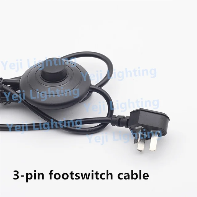 GB 3pin lamp power cord with foot switch for floor lamps, table ... GB 3pin lamp power cord with foot switch for floor lamps, table ...