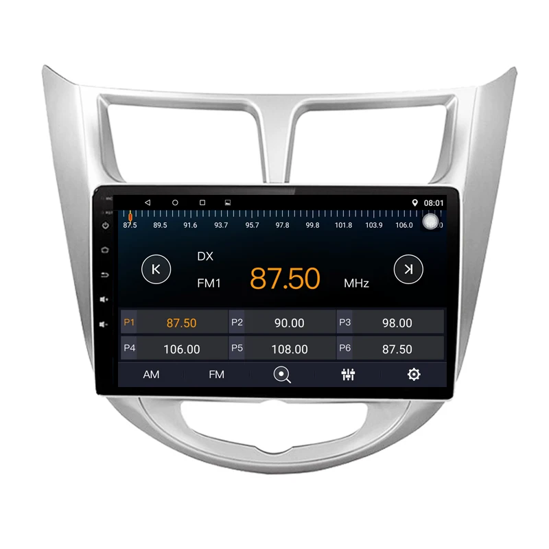 10 1 дюймов Автомобильный GPS для Hyundai Verna Solaris Accent Quad core Android 9 автомобильное радио с 1G