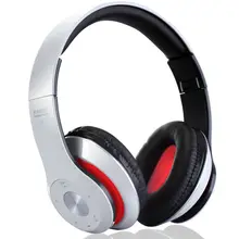 Subwoofer Wireless Bluetooth Headset Stereo HandsFree Earphone Foldable Headband Headset with Mic MP3 Player TF Card FM