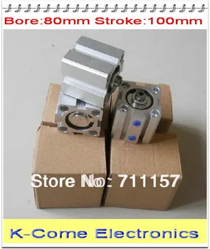 

SDA80*100 Pneumatic Compact Cylinder 80mm Bore 100mm Stroke SDA 80X100 80-100