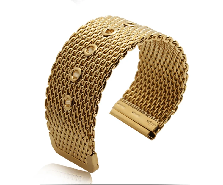 Сетчатый ремешок для часов из нержавеющей стали аксессуары Cartier dw tissot Omega Longines