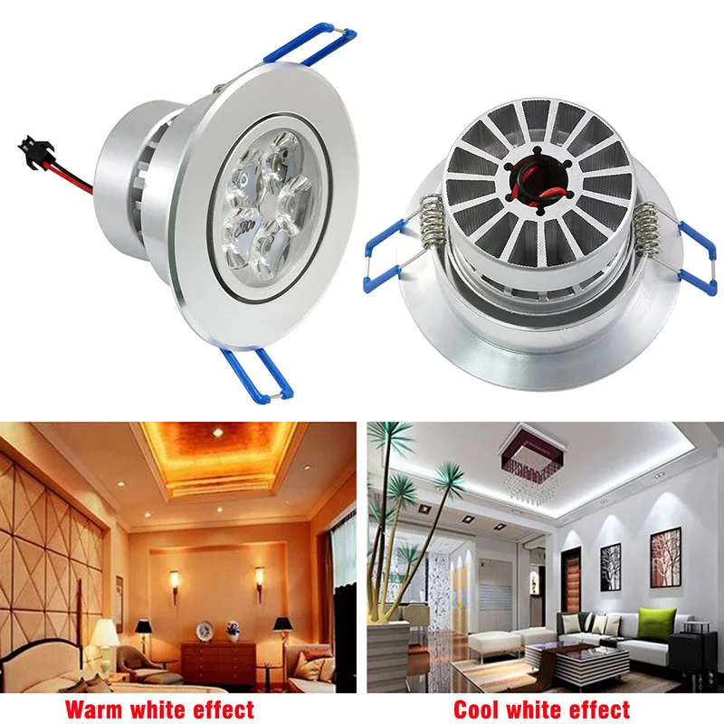 

1/2/5pcs 5W LED Ceiling Light Recessed Dimmable Lamp Downlights for Living Room Office LKS99
