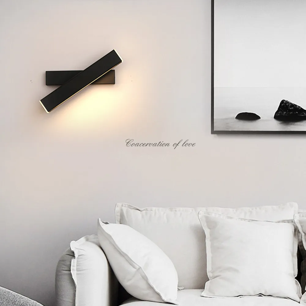 Kaufen Moderne Nordic Wand Lampe Led Aluminium Outdoor Indoor Ip65 LED Gedreht LED Wand licht Für Treppen Schlafzimmer Nacht Badezimmer Licht