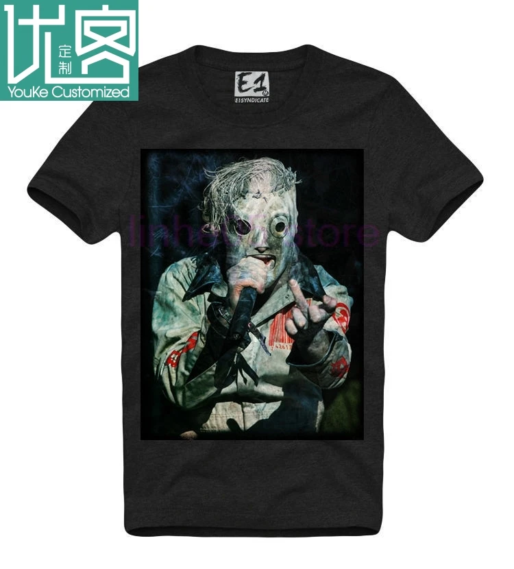 Новейшая забавная футболка E1SYNDICATE COREY TAYLOR средний палец KONZERT открытый воздух NEU