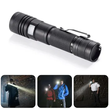 

Micro Flashlight USB Charging With Charging Indicator Adjustable Focus Aluminum Alloy LED Powerful Flashlight
