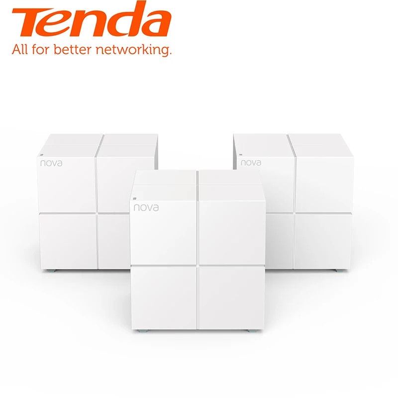 Tenda Nova MW6 весь дом сетки гигабитный Wi-Fi Системы с AC1200 2,4G/5,0 ГГц Wi-Fi Беспроводной маршрутизатор Easy комплект, приложение дистанционное управление