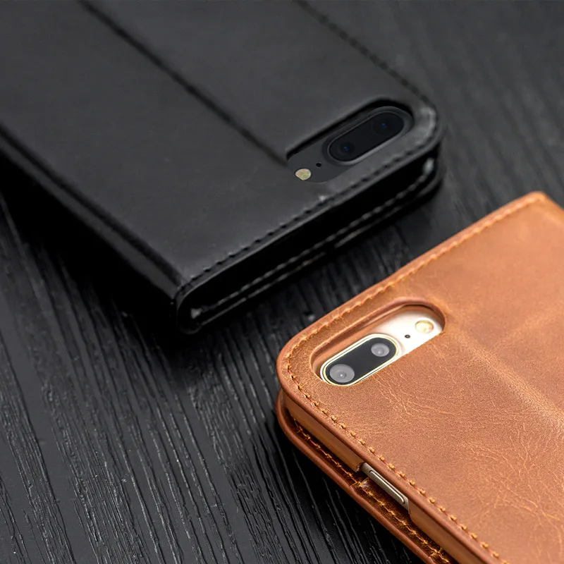 Роскошный кожаный чехол для Samsung Galaxy S9 Plus S8 S10 NOTE 9 телефона со слотом карты iPhone X XS XR