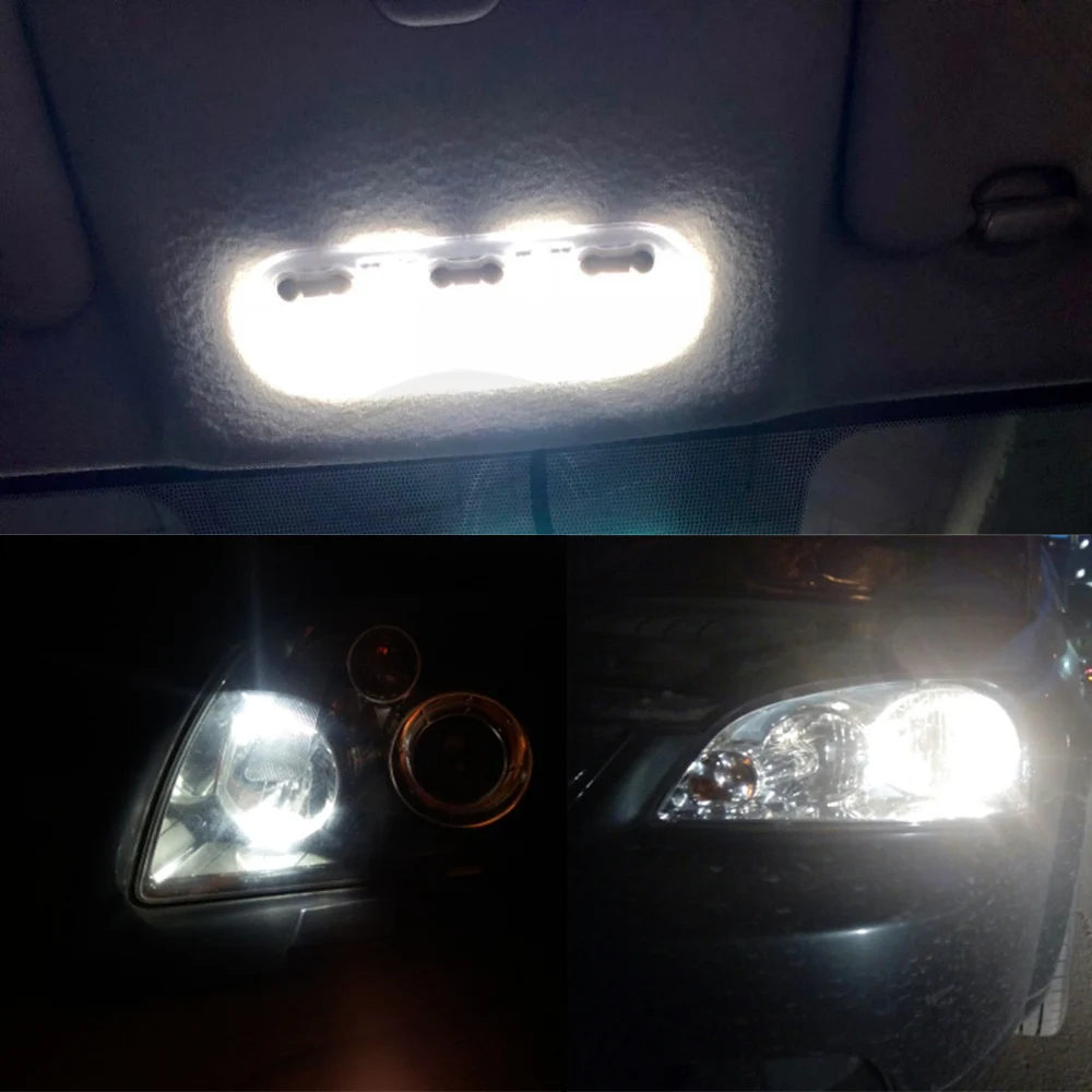 Hviero W5W 10-7020 SMD Car T10 LED 194 168 Wedge Replacement Reverse Instrument Panel Lamp White Blue Bulbs For Clearance Lights