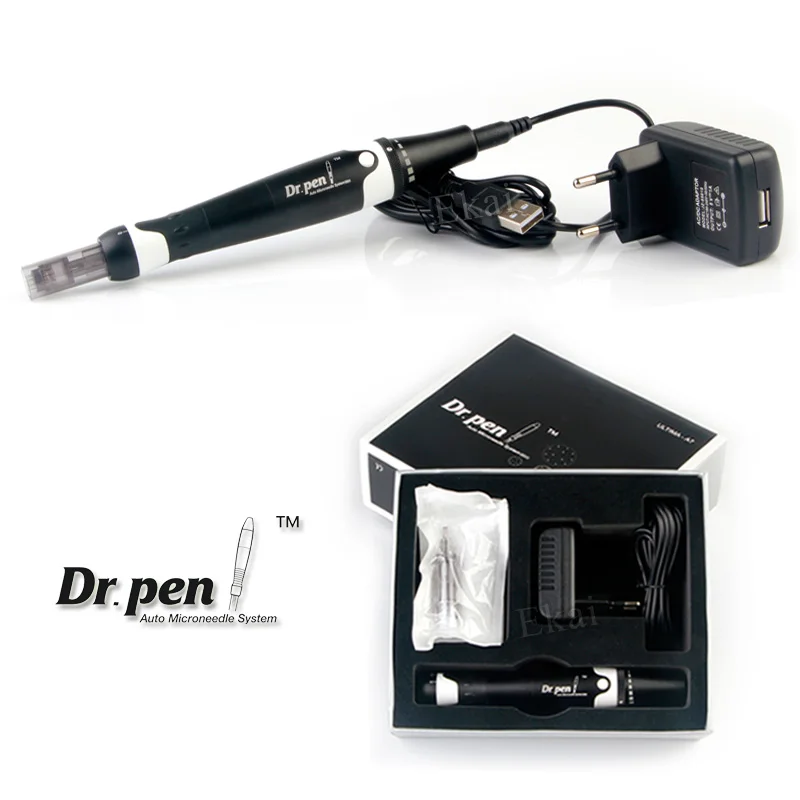 Горячая уход за кожей микро-Needling Электрический Dr. Pen A7 с 2 игольчатым картриджем