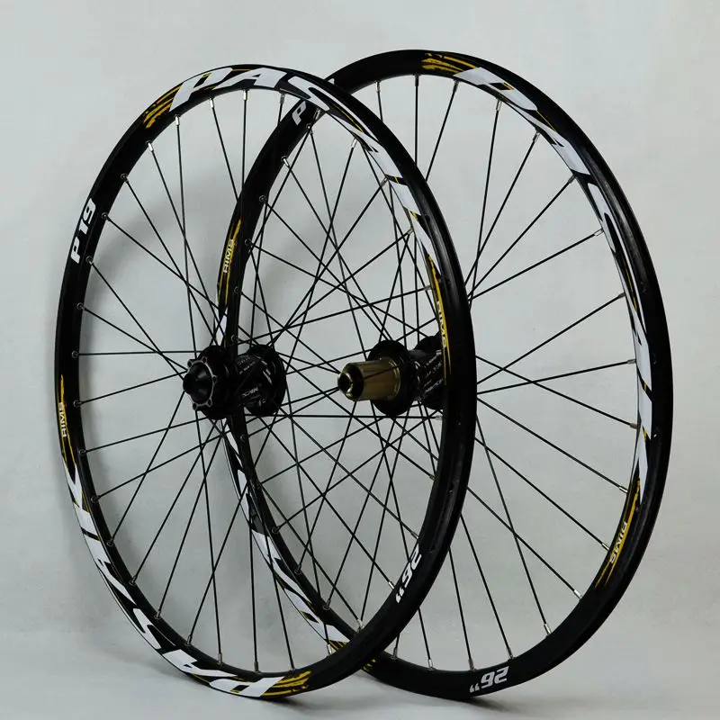 26" 3k Carbon wrap rim bike wheel set bicycle thru-axle Ø20x110 /Ø12x150mm HM260 