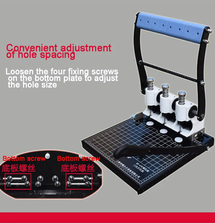 Ручная машина для связывания проволоки QY-A быстрая и эффективная машина с тремя отверстиями для переплетения бумаги формата а4 для офиса