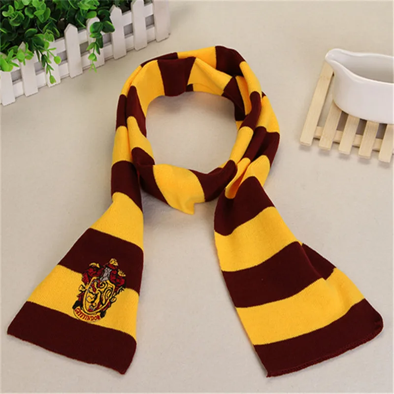 Halloween Magic School scarf cosplay costume scarf Hermione Gryffindor Ravenclaw Slytherin Hufflepuff Scarf for Boys and Girls