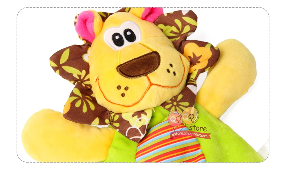 Sozzy кукла динозавр мягкая Crinkle погремушка полотенце для младенцев Детские удобные игрушки для сна для детский грызунок и подарок для активного отдыха