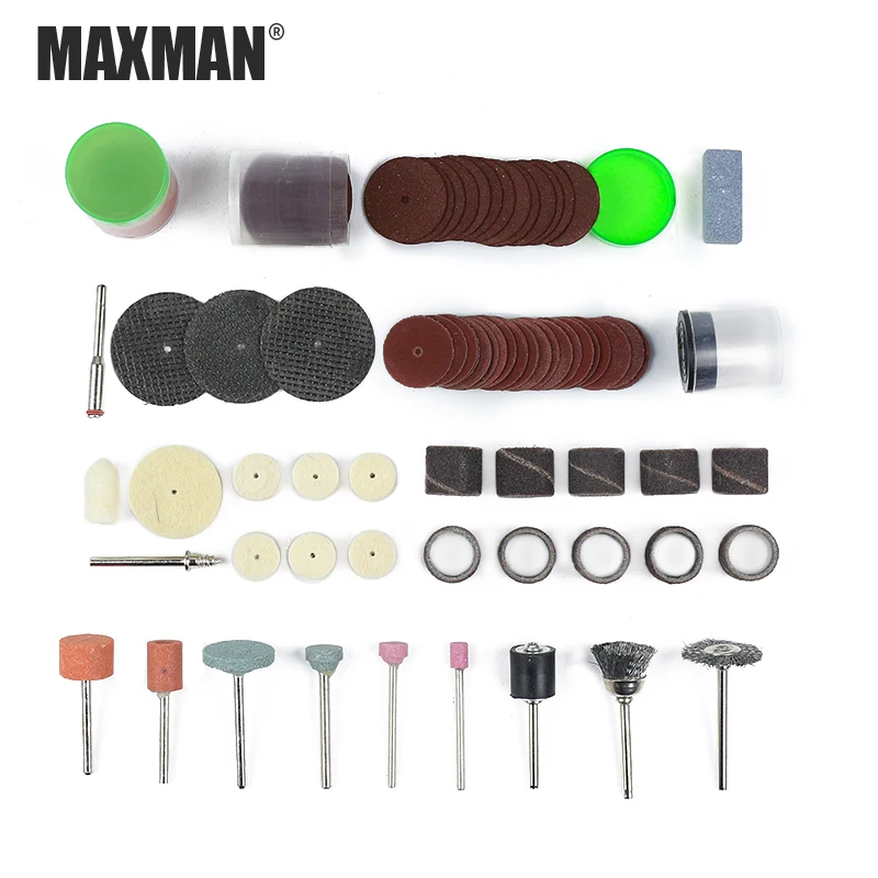 

MAXMAN 105Pcs Wood Metal Engraving Electric Rotary Tool Accessory for Dremel Bit Set Grinding Polish Cutting Cut for Dremel