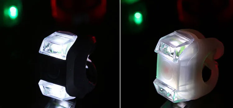 Clearance Bicycle Front Light Silicone LED Head Front Rear Wheel Bike Light Waterproof Cycling With Battery Bicycle Accessories Bike Lamp 5