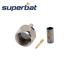 Superbat F прямой штекер мужского типа обжимной для RG179, RG174, RG178, RG316 кабель RF коаксиальный разъем
