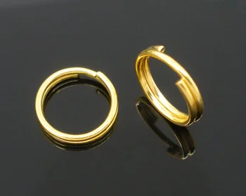 

DoreenBeads 400 gold color Double Loop Split Open Jump Rings 8mm (B05177)