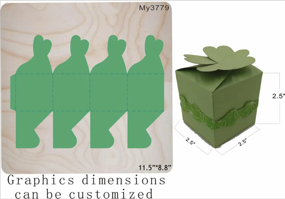 

box die cutting board & Wooden dies fit // Scrabooking Box