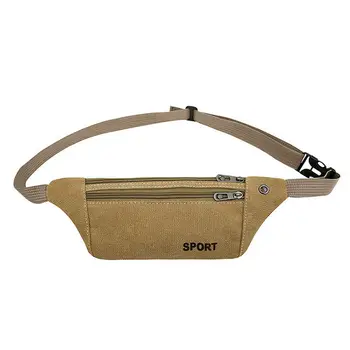 

Men's and women's classic pockets solid color casual sports belt bag heuptas fanny pack