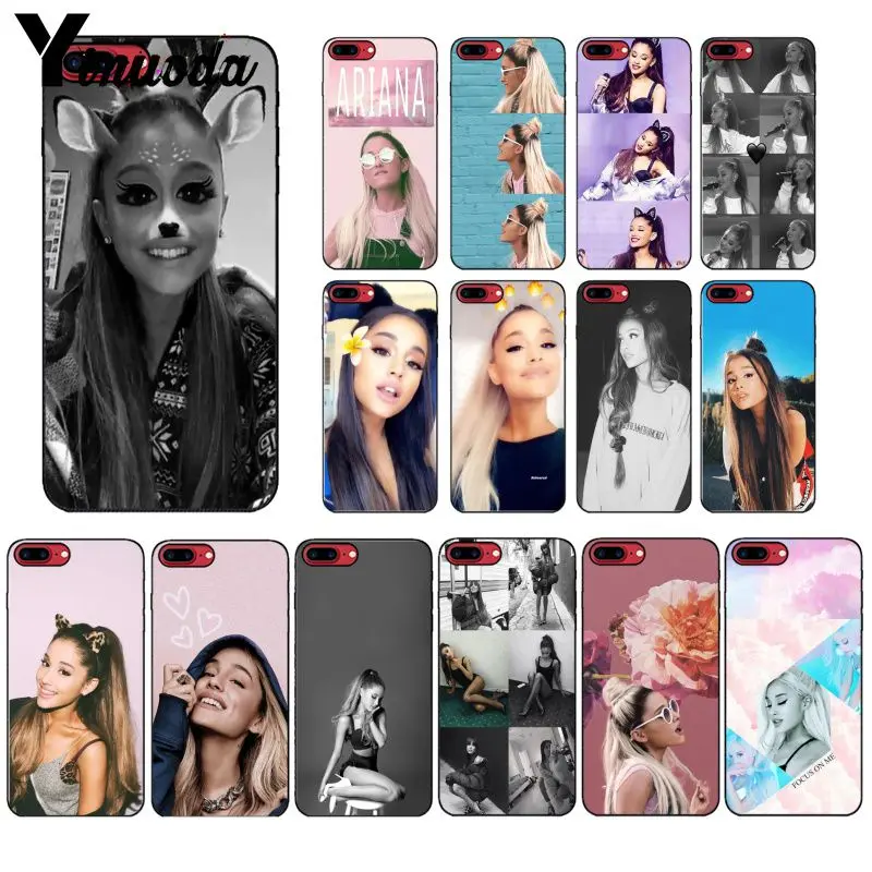 

Yinuoda Ariana Grande Novelty Fundas Soft Silicone TPU Phone Cover for Apple iPhone 8 7 6 6S Plus X XS MAX 5 5S SE XR Cover