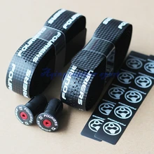 Fouriers Bicycle Drop Handlebar Tape Wraps PU Fixed Gear Road Bike Handle bar Tapes Belt With Holes Red Black