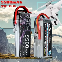 HRB Hubsan H109S RC Lipo Battery 5200mAh 5500mAh 11.1V 30C 3S2P For 4-xis UPair Quadcopter Drone Helicopter