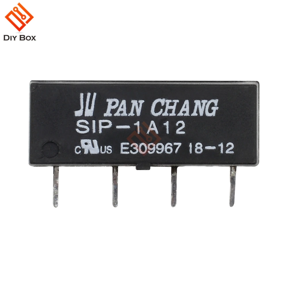 5 шт. SIP-1A12 DC 12 В геркон релейный переключатель модуль 4Pin реле для PAN CHANG высокочувствительная сухая герконовая трубка