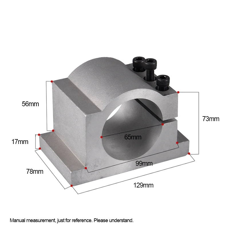 65 мм шпиндель зажим Металлообработка кронштейн для ЧПУ шпиндель мотор инструменты