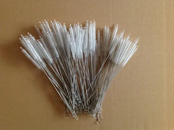 

Low-cost high-quality green glass bottle straw straw brush brush tool steel manufacturers wholesale straw brush