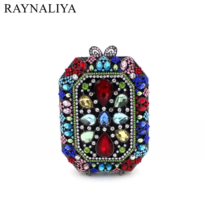 

2017 New Bag Crystal Diamond Luxury Dinner Bag Full Diamonds Ladies Evening Bags Handbags Women Dress Party Bag SMYZH-E0036