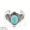 Tribal Bangle Cuff Bracelet Handmade Big Bracelets For Women Wide Bangle Pulsera Bohemian Jewelry 6