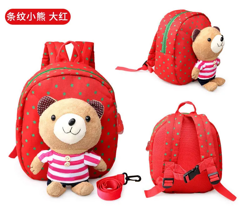 Student Kid School Backpack Cartoon Cute Plush Canvas Mini Baby Toddler Book Shoulder Bag Kindergarten Rucksacks Kids Gift