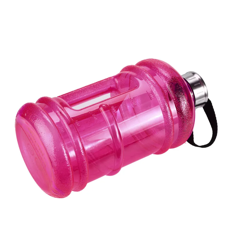Новейшая Горячая портативная 2.2L BPA пластиковая большая емкость спортивная бутылка с водой для пикника кемпинга фляга для велосипеда