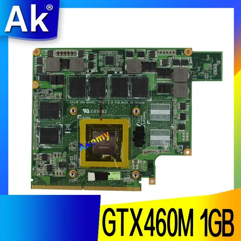 AK G53JW N11-GS-A1 GTX460M 1 ГБ графическая карта GPU для For Asus G73SW G53SW G53SX VX7 VX7S GTX 460 материнская
